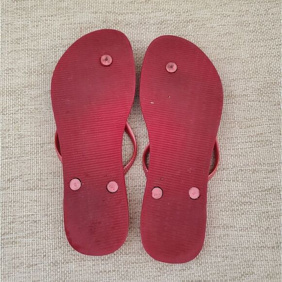 Havaianas Slim Crystal Flip Flops Sz 7/8 - Picture 12 of 12